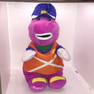 Barney Fisher-Price 13” Barney and Friends Plush Crossing Guard Stuffed …